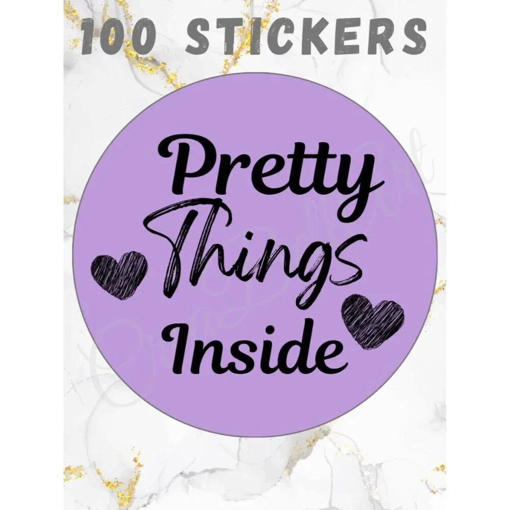 100 Thank you Stickers | Pretty Things Inside